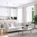 appartement décoré